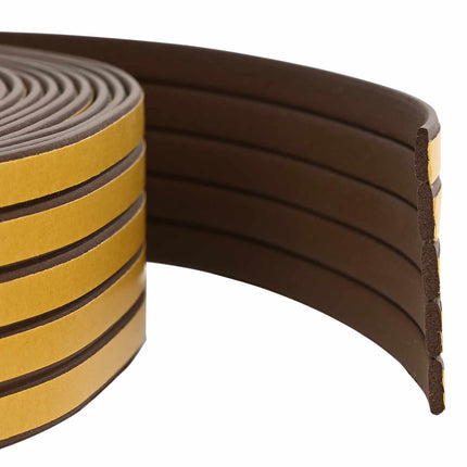 Självhäftande fönsterförsegling Brun 8 x 2 mm 25 m EPDM-skum