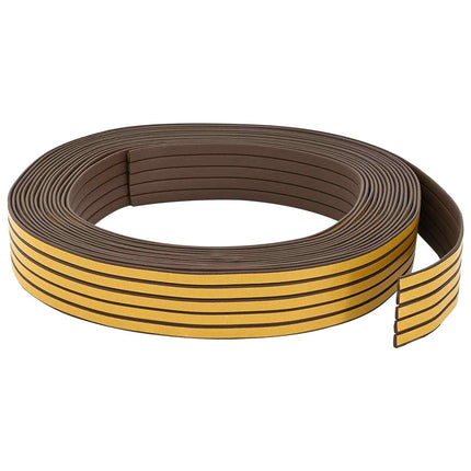 Självhäftande fönsterförsegling Brun 8 x 2 mm 100 m EPDM-skum