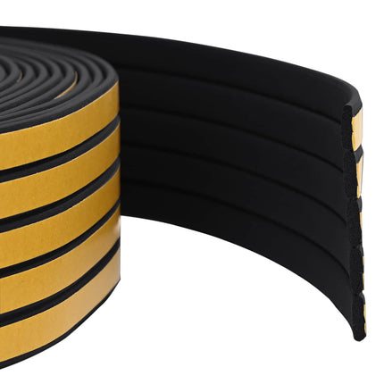 Självhäftande fönsterförsegling Svart 9 x 3 mm 100 m EPDM-skum
