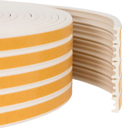 Självhäftande fönsterförsegling Vit 15 x 8 mm 50 m EPDM-skum