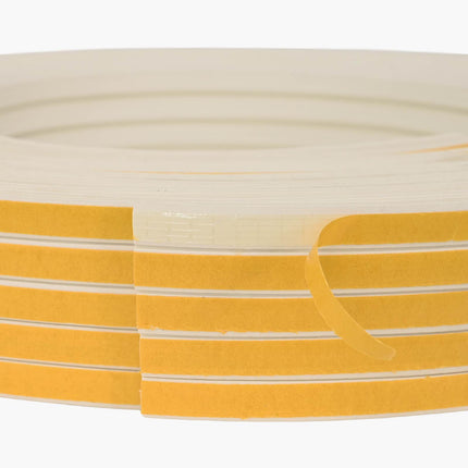 Självhäftande fönsterförsegling Vit 8 x 3 mm 100 m EPDM-skum