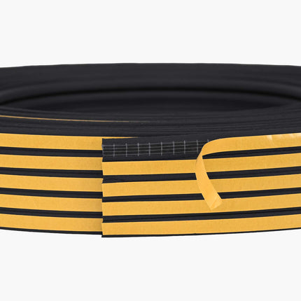 Självhäftande fönsterförsegling Svart 8 x 3 mm 12 m EPDM-skum