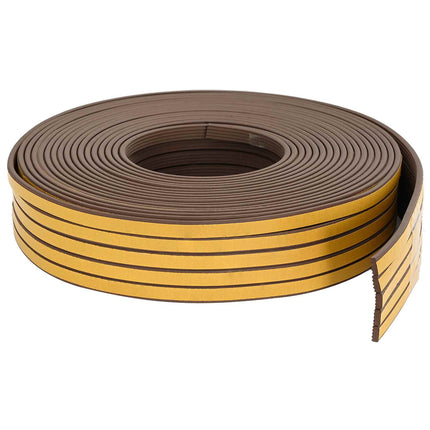 Självhäftande fönsterförsegling Brun 10 x 4 mm 12 m EPDM-skum