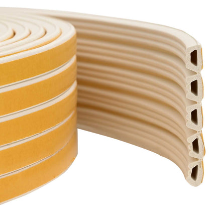 Självhäftande fönsterförsegling Vit 10 x 6 mm 12 m EPDM-skum
