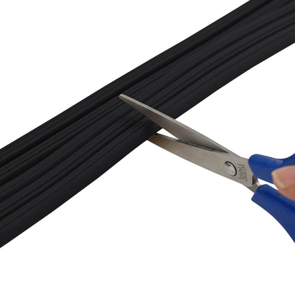 Självhäftande fönsterförsegling Svart 10 x 6 mm 12 m EPDM-skum
