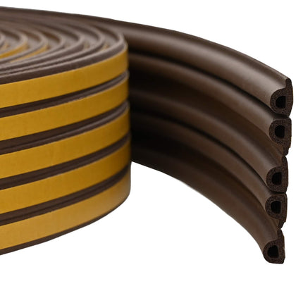Självhäftande fönsterförsegling Brun 9 x 6 mm 100 m EPDM-skum