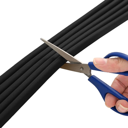 Självhäftande fönsterförsegling Svart 12 x 10 mm 25 m EPDM-skum