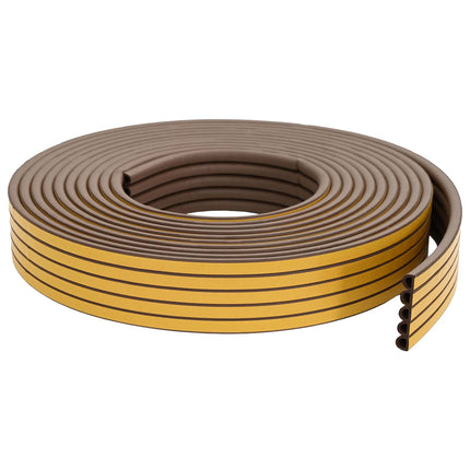 Självhäftande fönsterförsegling Brun 12 x 10 mm 100 m EPDM-skum