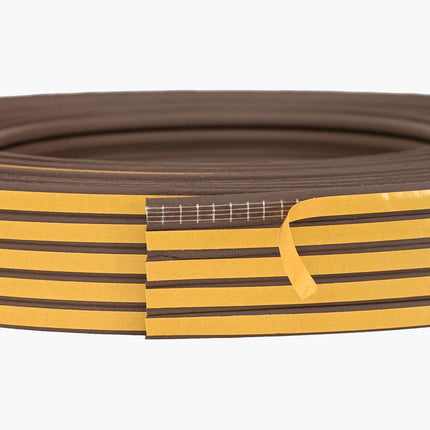 Självhäftande fönsterförsegling Brun 14 x 12 mm 25 m EPDM-skum