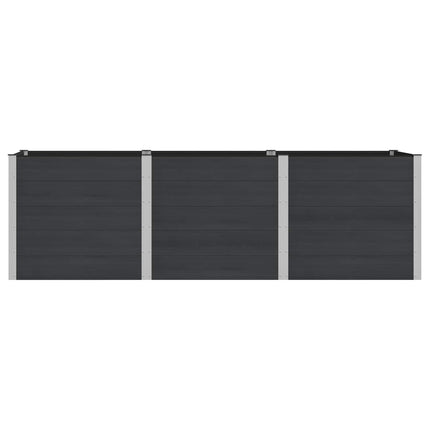 Upphöjd odlingslåda Svart 300 x 100 x 91 cm
