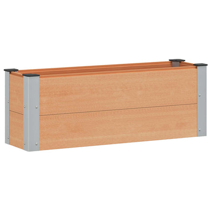 Upphöjd odlingslåda Brun 100 x 30 x 36 cm