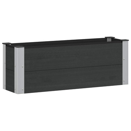 Upphöjd odlingslåda Svart 100 x 30 x 36 cm