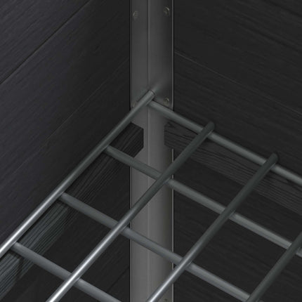 Upphöjd odlingslåda Grå 50 x 30 x 22 cm WPC och aluminium