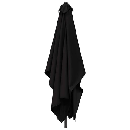 Trädgårdsparasol med Ställ 200 x 300 cm Polyester Rektangulär