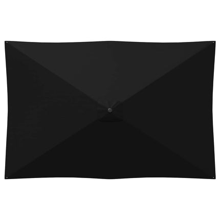 Trädgårdsparasol med Ställ 200 x 300 cm Polyester Rektangulär