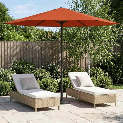 Trädgårdsparasol med Ställ 230 x 230 cm Polyester Rektangulär