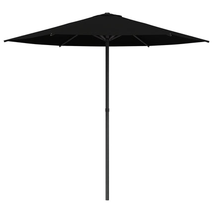 Trädgårdsparasol 230 x 230 cm Polyester Rektangulär Svart