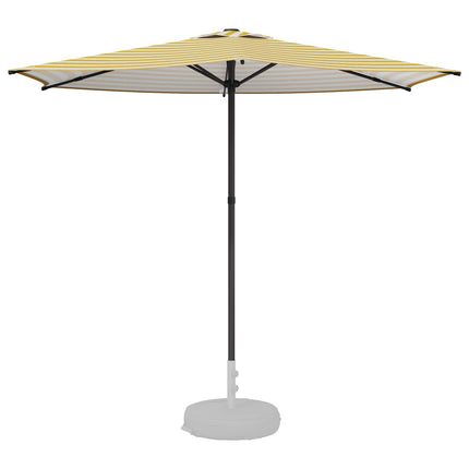 Trädgårdsparasol med Ställ 270 x 270 cm Polyester Rektangulär