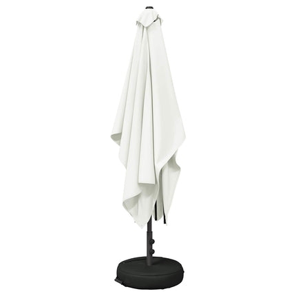 Trädgårdsparasol med Ställ 200 x 300 cm Polyester Rektangulär