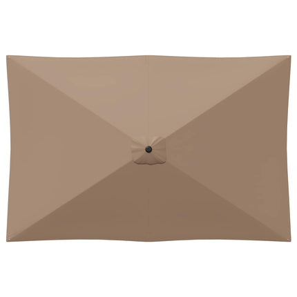 Trädgårdsparasol med Ställ 200 x 300 cm Polyester Rektangulär