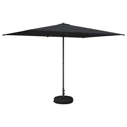 Trädgårdsparasol med Ställ 200 x 300 cm Polyester Rektangulär