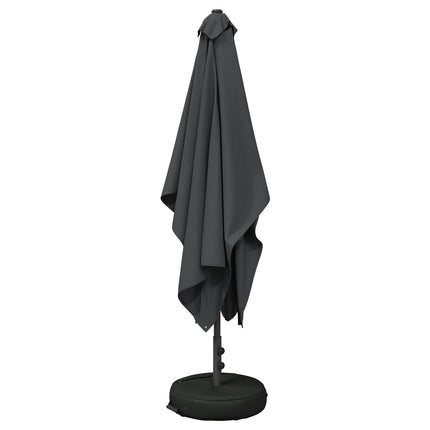 Trädgårdsparasol med Ställ 200 x 300 cm Polyester Rektangulär