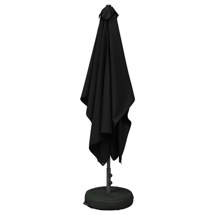 Trädgårdsparasol med Ställ 200 x 300 cm Polyester Rektangulär