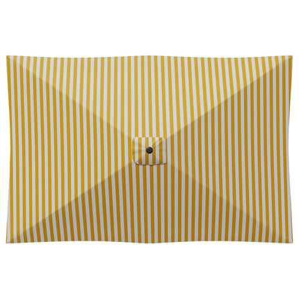 Trädgårdsparasol med Ställ 200 x 300 cm Polyester Rektangulär