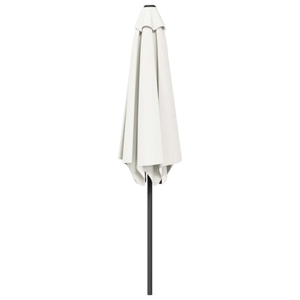 Trädgårdsparasol med Ställ 230 x 230 cm Polyester Rektangulär