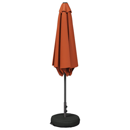 Trädgårdsparasol med Ställ 230 x 230 cm Polyester Rektangulär
