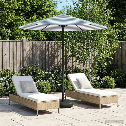 Trädgårdsparasol med Ställ 230 x 230 cm Polyester Rektangulär
