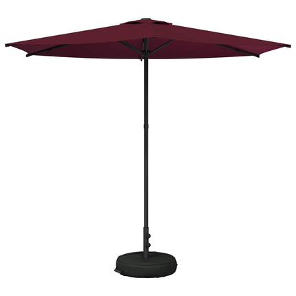Trädgårdsparasol med Ställ 270 x 270 cm Polyester Rektangulär