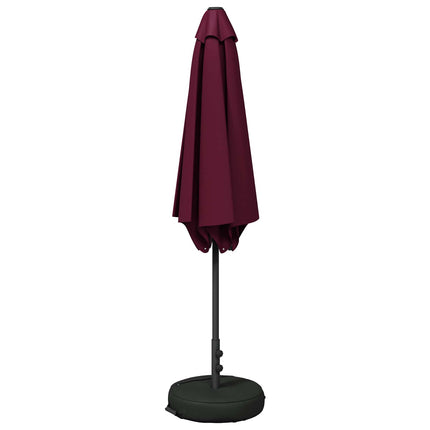 Trädgårdsparasol med Ställ 270 x 270 cm Polyester Rektangulär