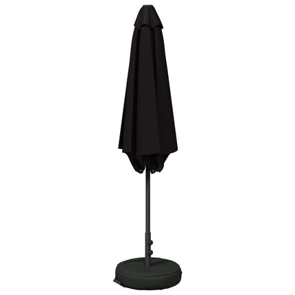 Trädgårdsparasol med Ställ 270 x 270 cm Polyester Rektangulär