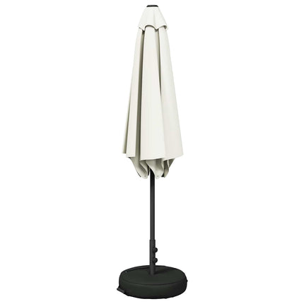 Trädgårdsparasol med Ställ 300 x 300 cm Polyester Rektangulär