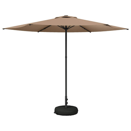 Trädgårdsparasol med Ställ 300 x 300 cm Polyester Rektangulär