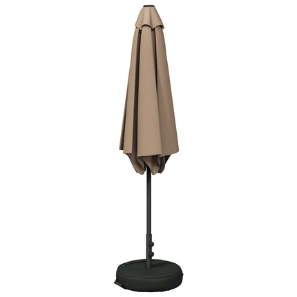 Trädgårdsparasol med Ställ 300 x 300 cm Polyester Rektangulär