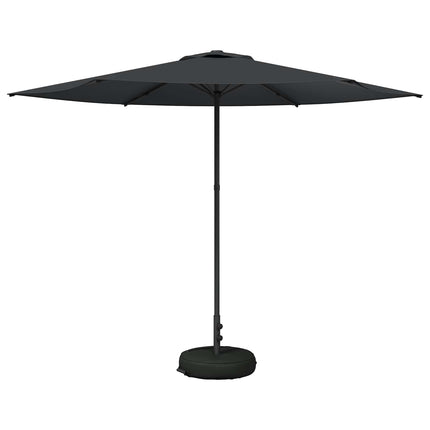 Trädgårdsparasol med Ställ 300 x 300 cm Polyester Rektangulär