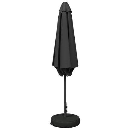Trädgårdsparasol med Ställ 300 x 300 cm Polyester Rektangulär