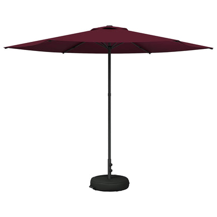 Trädgårdsparasol med Ställ 300 x 300 cm Polyester Rektangulär