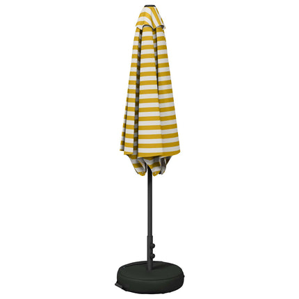 Trädgårdsparasol med Ställ 300 x 300 cm Polyester Rektangulär