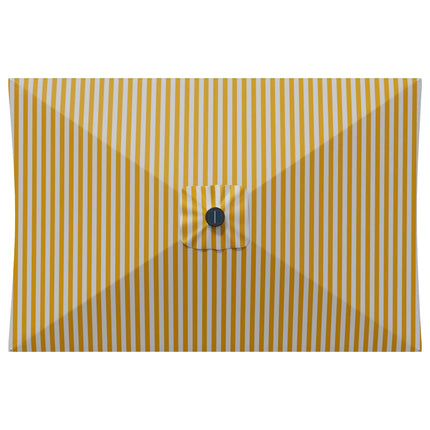Trädgårdsparasol med LED-lampor och bas 200 x 300 cm Polyester
