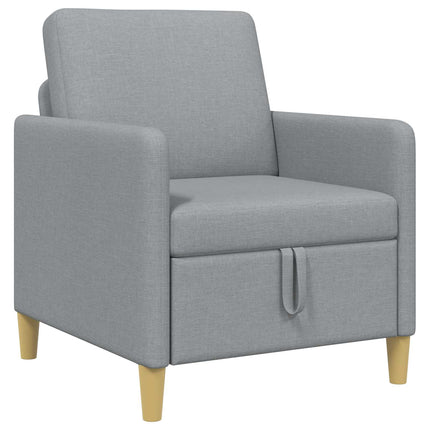 Soffa med förvaring Ljusgrå 72 x 78 x 87 cm Polyester