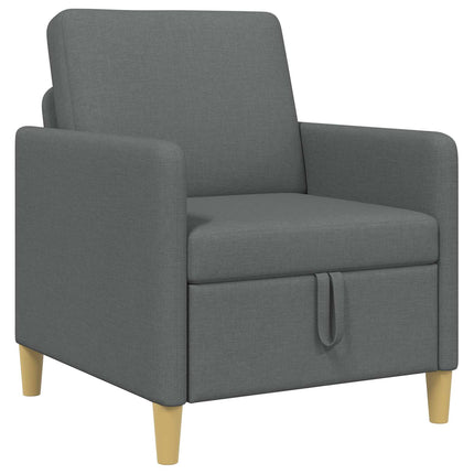 Soffa med förvaring Mörkgrå 72 x 78 x 87 cm Polyester