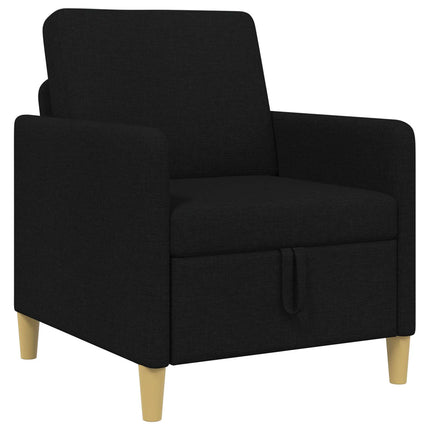 Soffa med förvaring Svart 72 x 78 x 87 cm Polyester