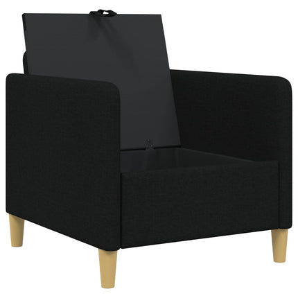 Soffa med förvaring Svart 72 x 78 x 87 cm Polyester