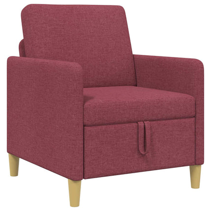Soffa med förvaring Vinröd 72 x 78 x 87 cm Polyester