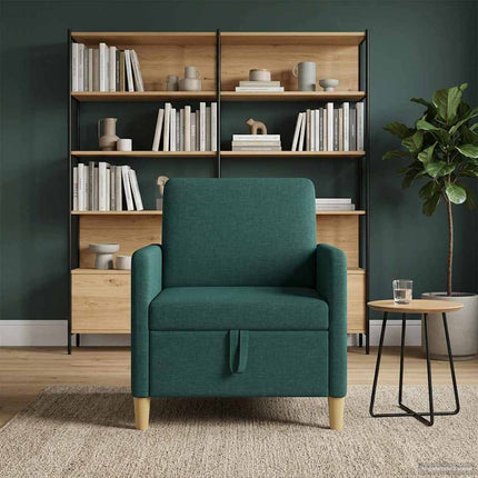 Soffa med förvaring Mörkgrön 72 x 78 x 87 cm Polyester