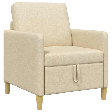 Soffa med förvaring Gräddvit 72 x 78 x 87 cm Polyester