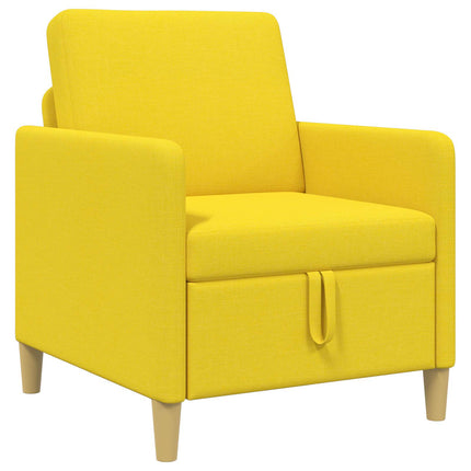 Soffa med förvaring Ljusgul 72 x 78 x 87 cm Polyester